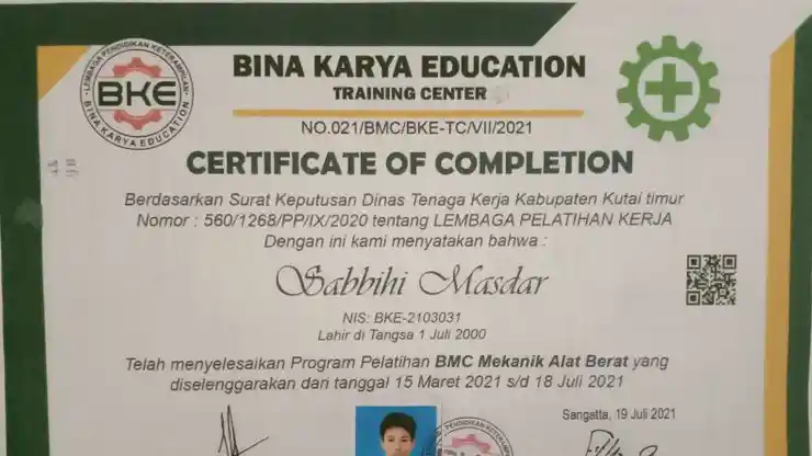 manfaat sertifikat bmc